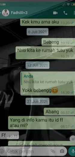screen shot chat Wa