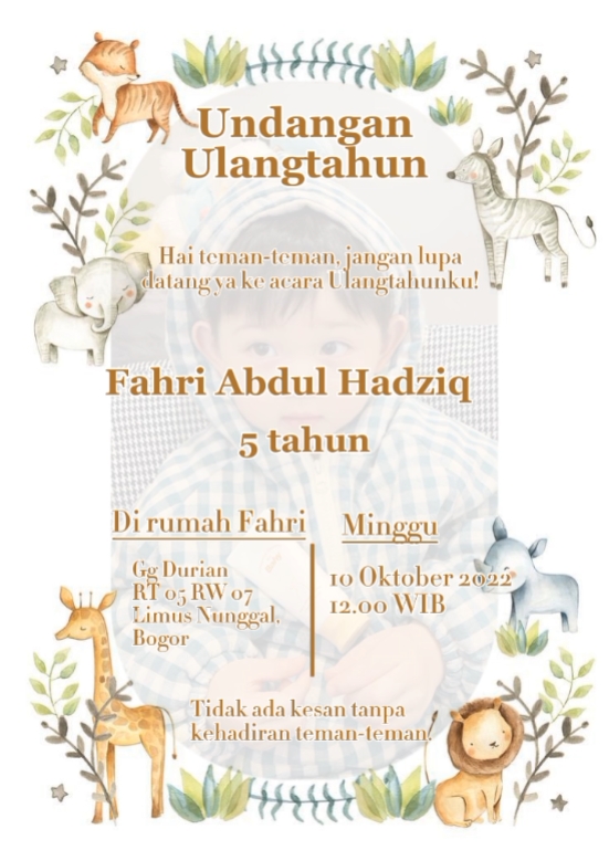Undangan Ulangtahun