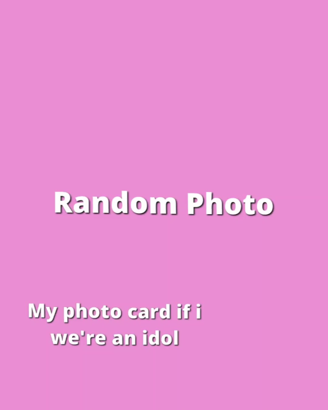 My photo card 