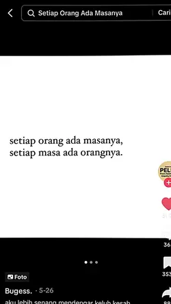 setiap masa ada oran