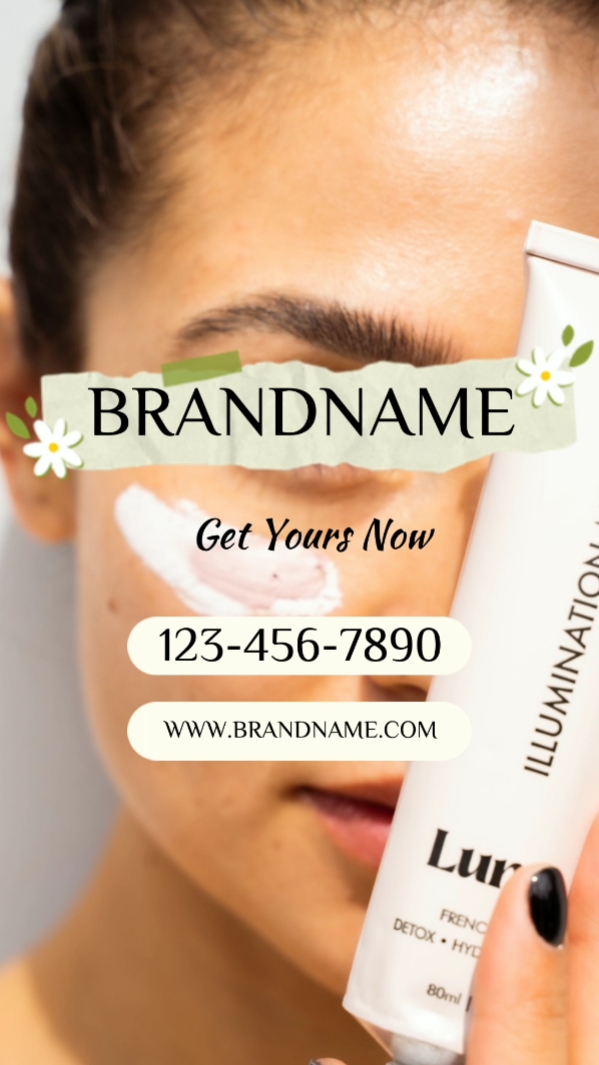 Product Using Process In Fresh Style for Skincare