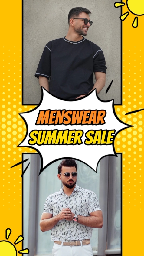 Menswear Summer Promotion Product