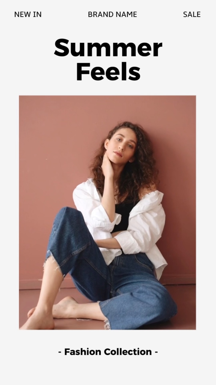 Modelo de revista de moda moderna