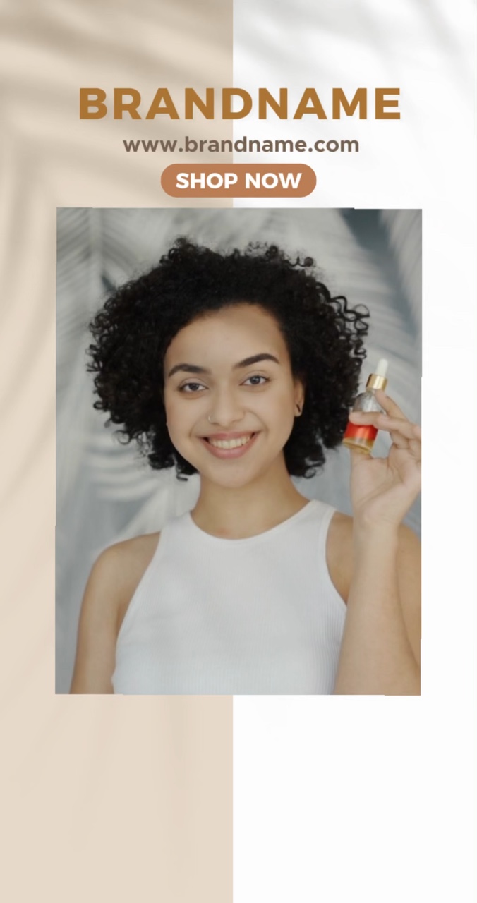 Affichage des produits de soin de la peau