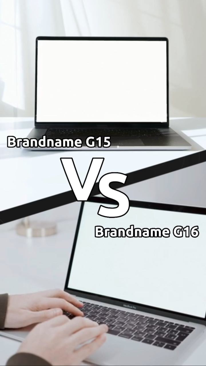 Nouveaux et anciens écrans de comparaison d'ordinateurs