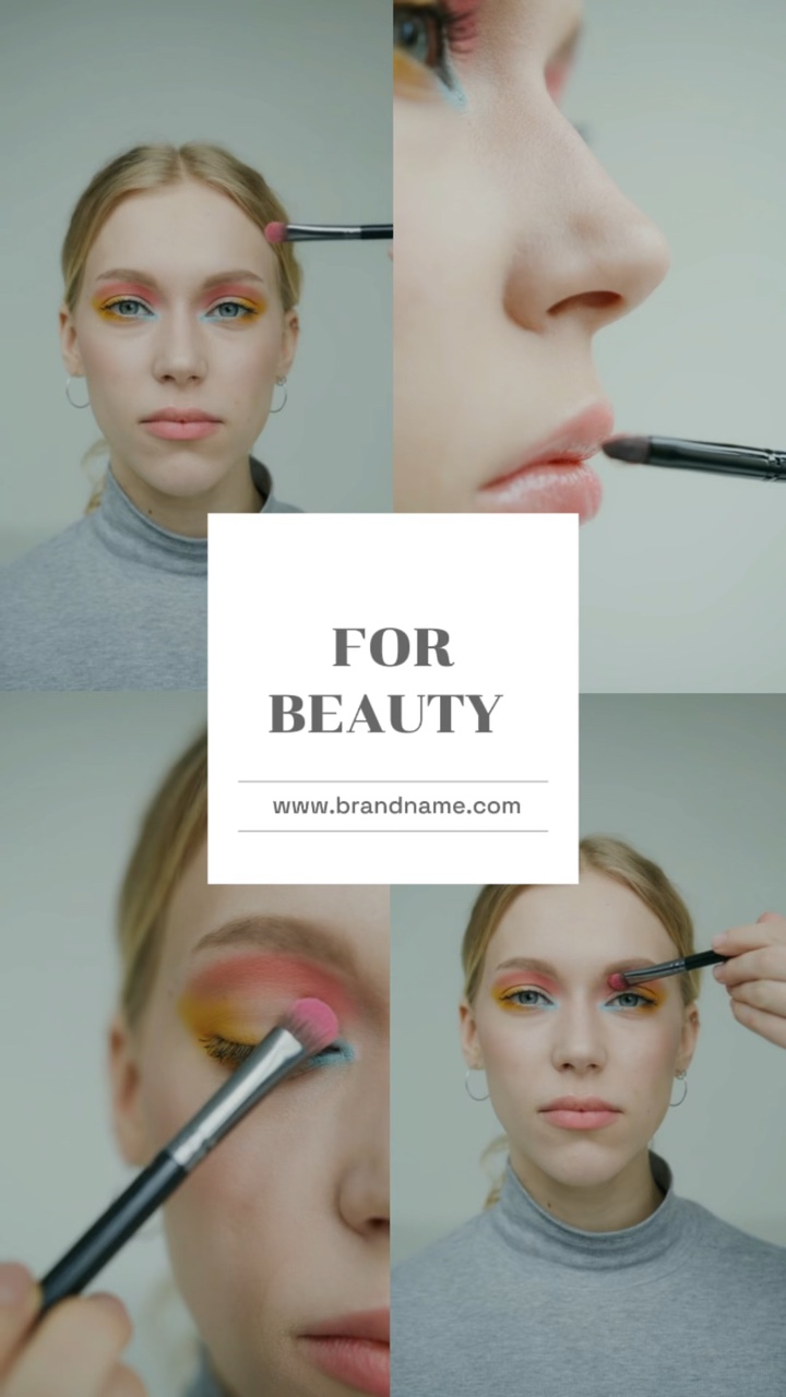 Plantilla de moda para la promoción de productos de belleza