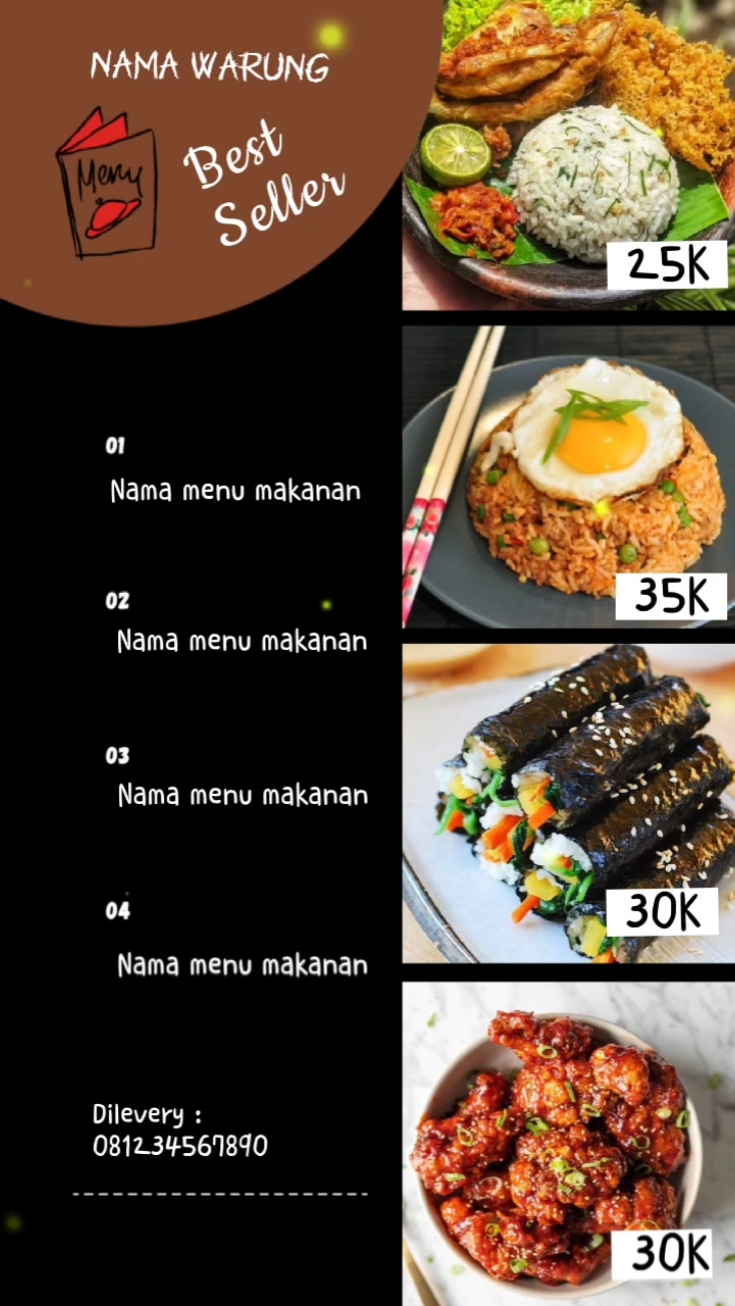 şablon makanan
