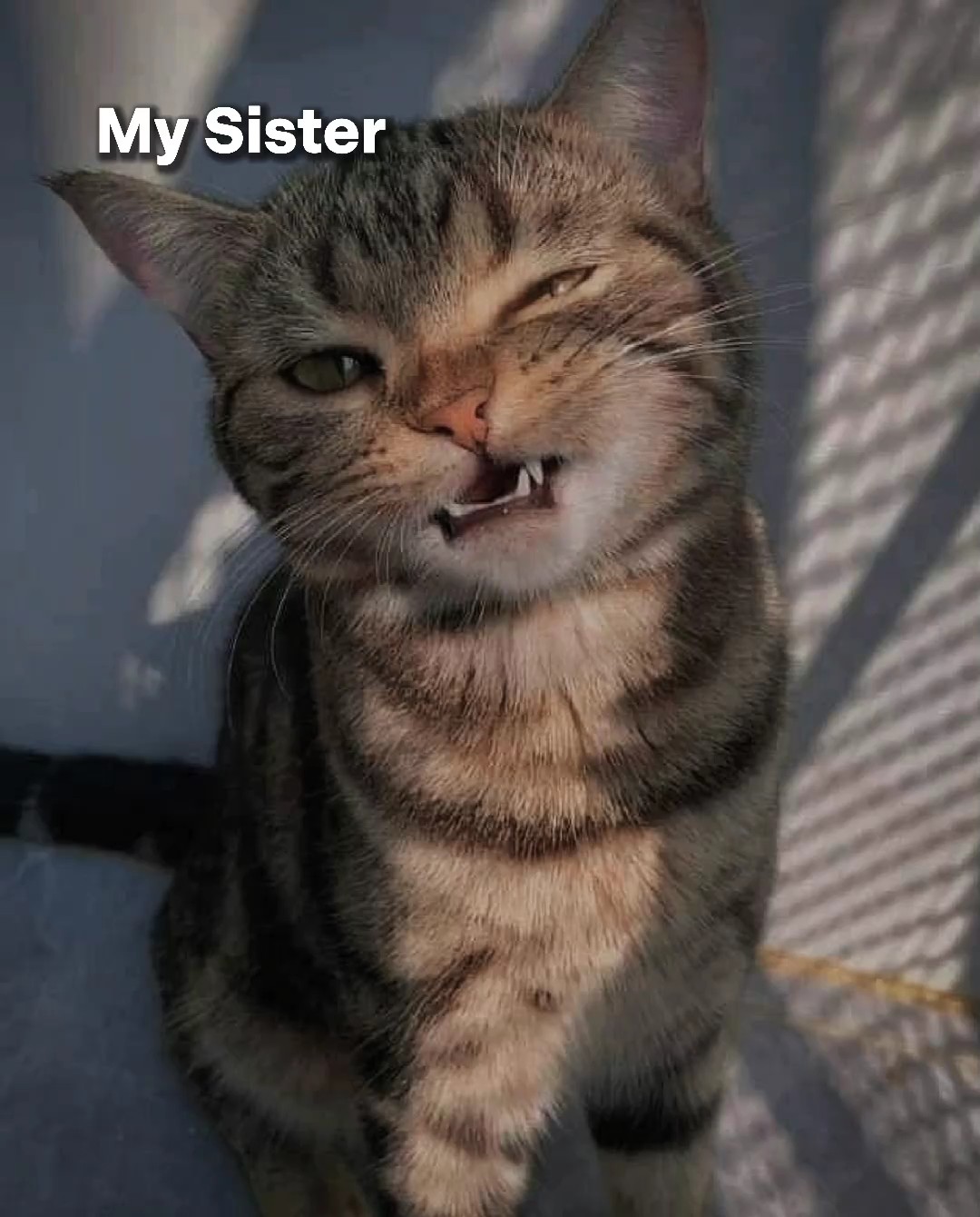 My sister and me