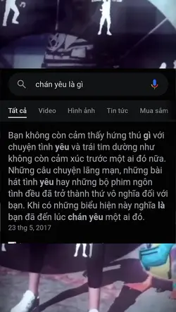 chán yêu?
