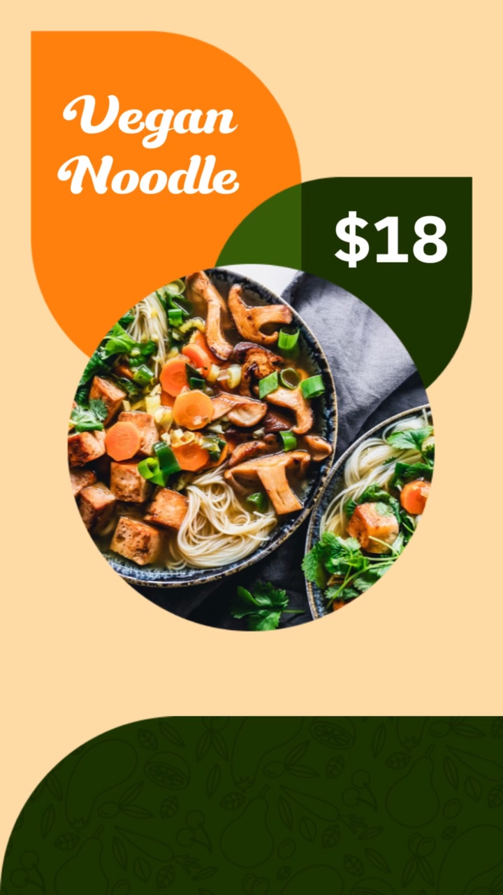 Bright Style for Healthy Food Menu
