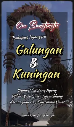 Galungan Kuningan