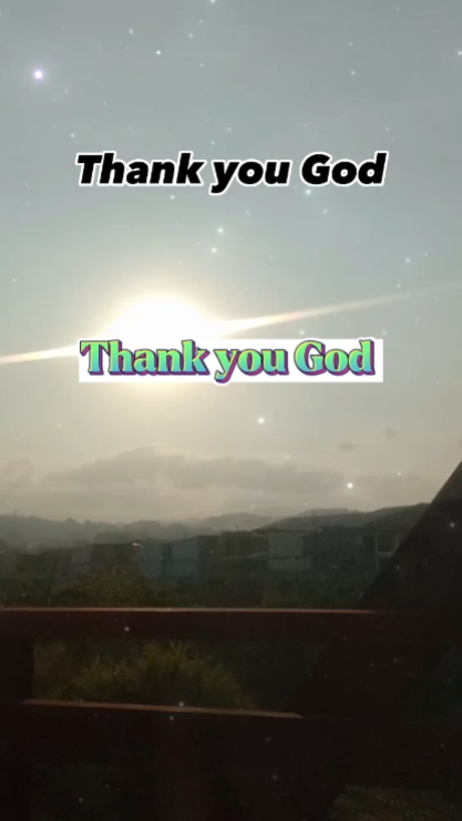 Thank you God