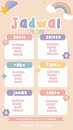 JADWAL PIKET