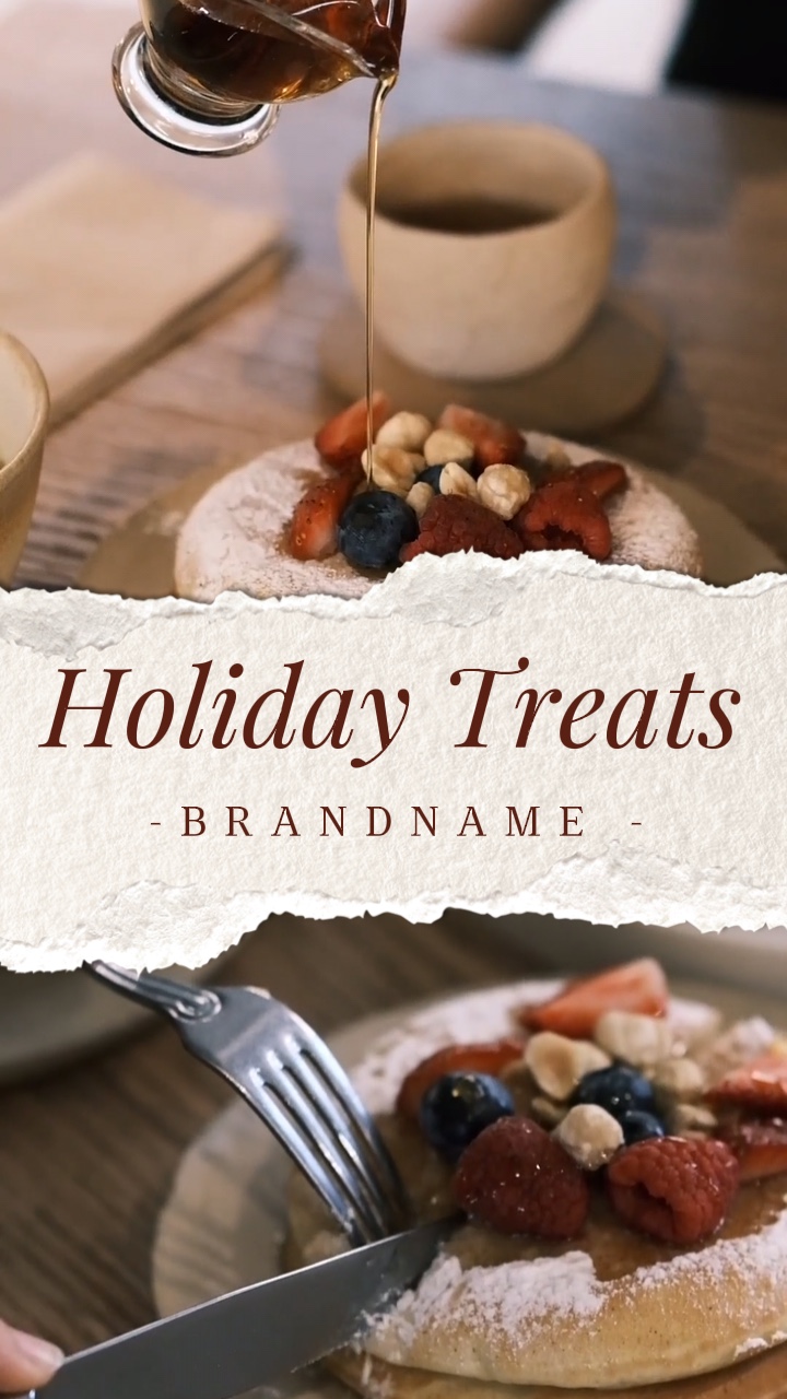 Promotion vidéo de remise sur les gâteaux spéciaux pour les fêtes