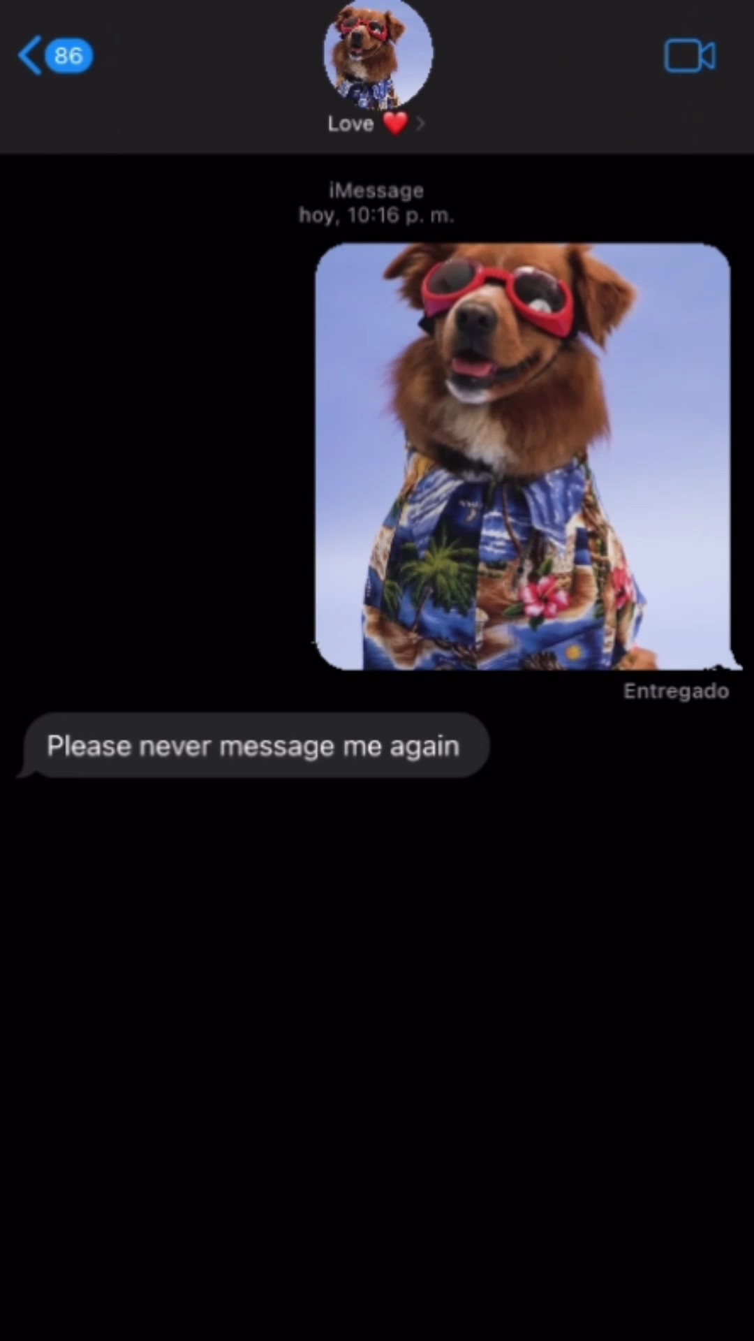 Message à mon amour