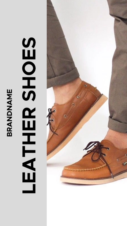 Présentoir de chaussures en cuir pour hommes 
