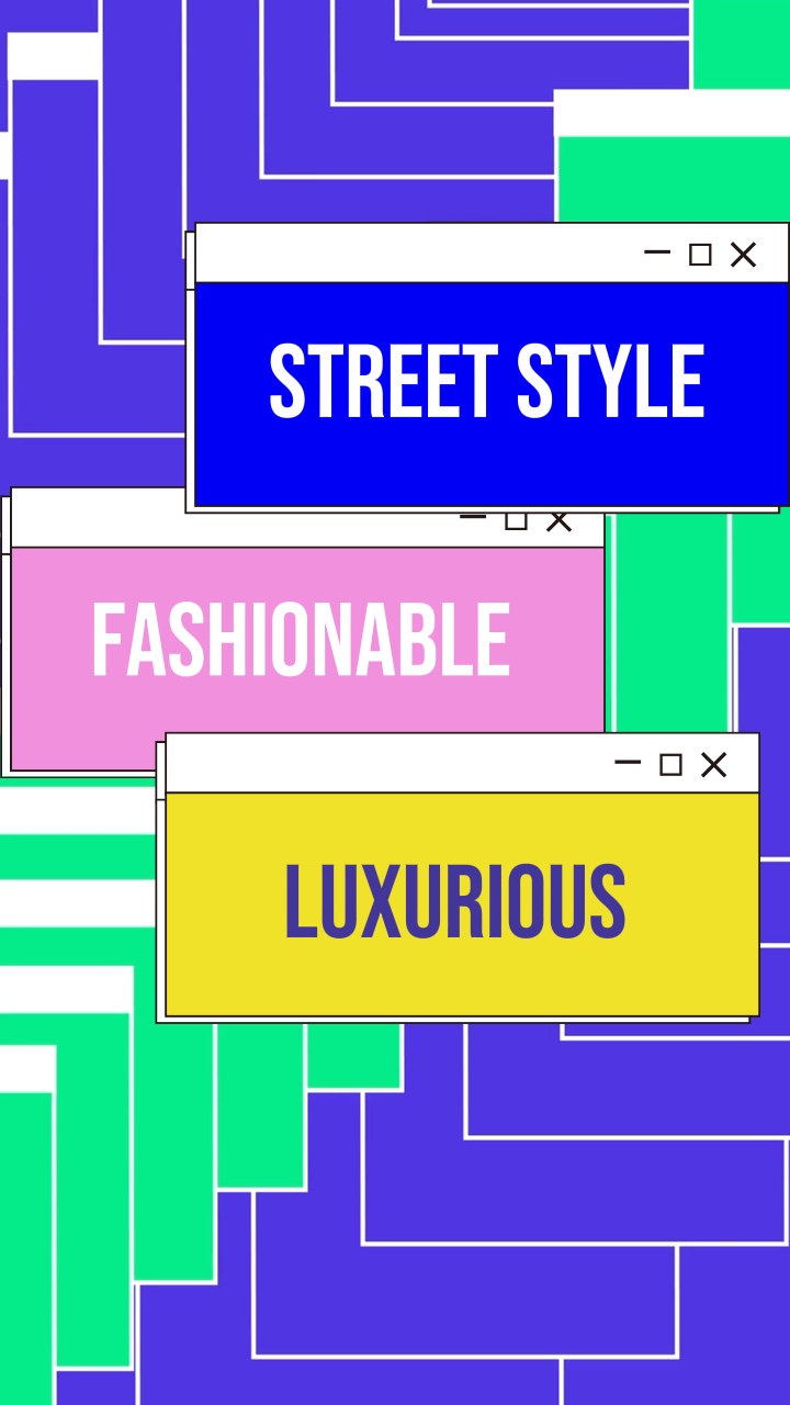Trendy Clothes Product Display Magazine Style