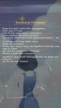 Kecewanya Perempuan