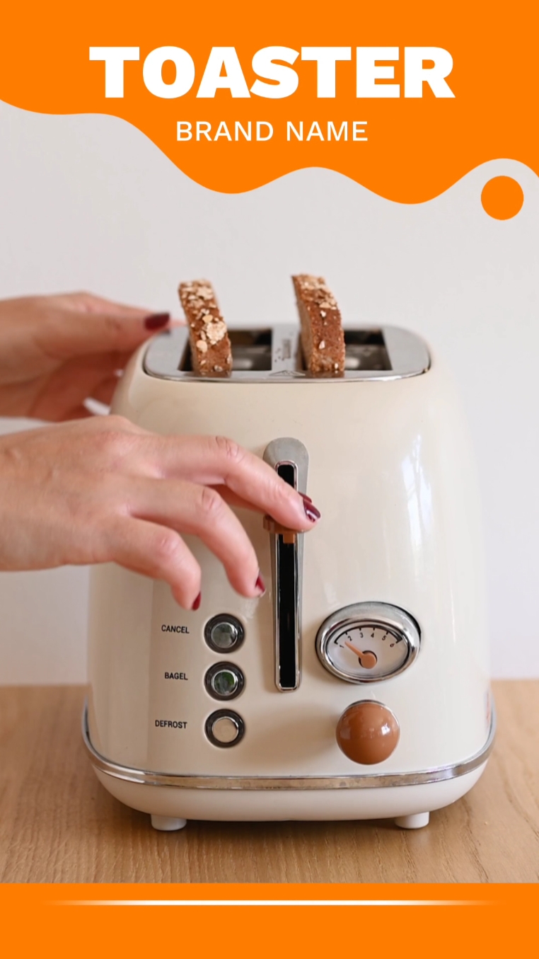 Promoção de Eletrodomésticos de Alimentos com Cores de Contraste