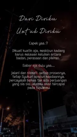 Dari aku untuk aku 