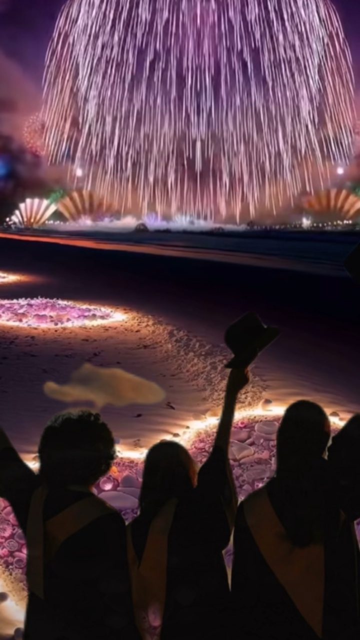 Graduation fireworks
