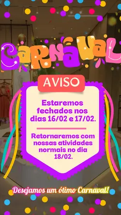 Aviso de Carnaval