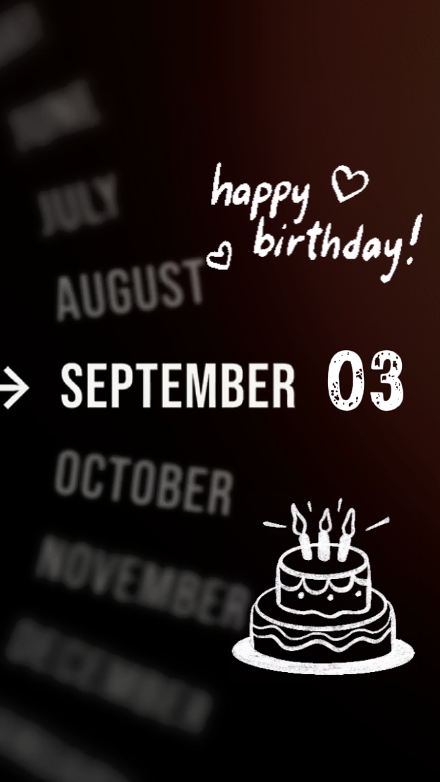 HBD 03 september
