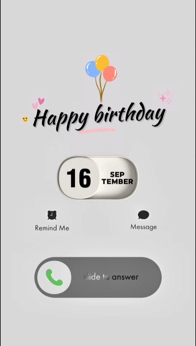 BIRTDAY 16 SEPTEMBER