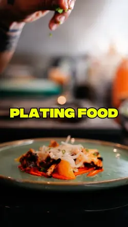 Plating food