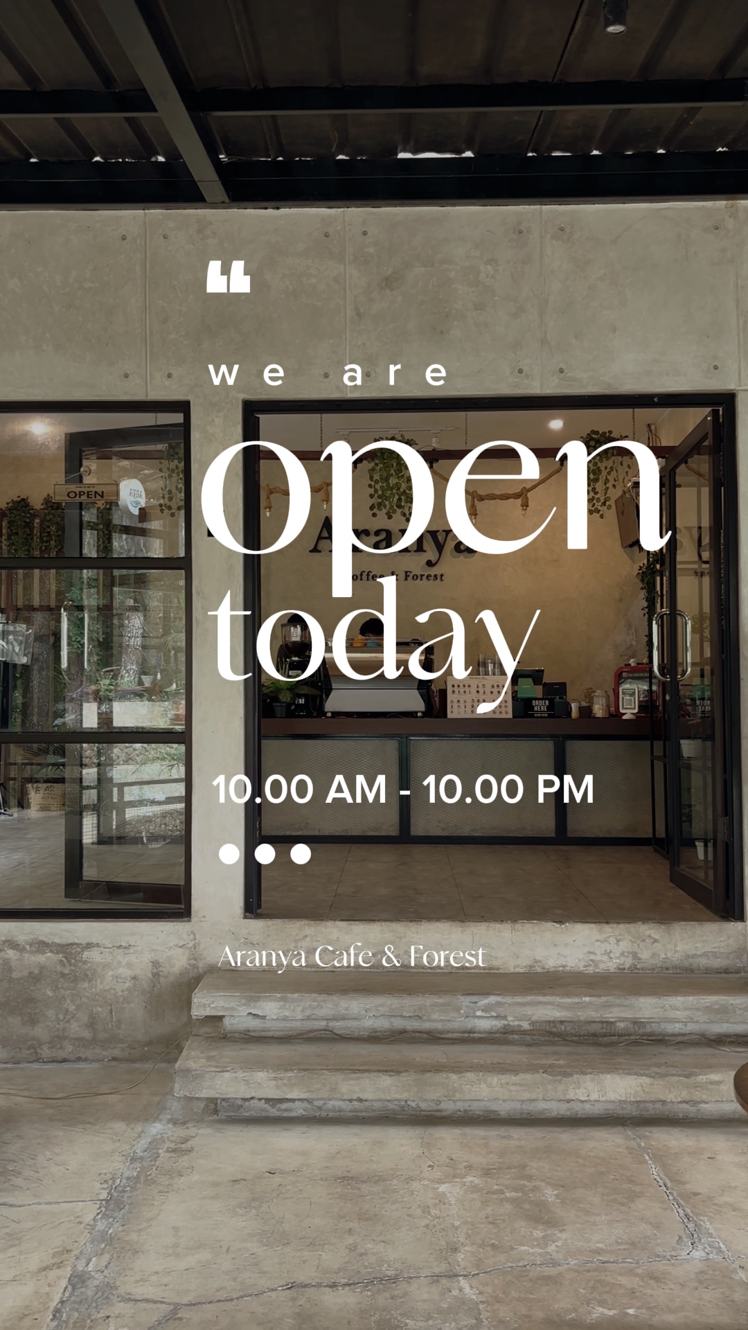 Buka Kafe Hari Ini