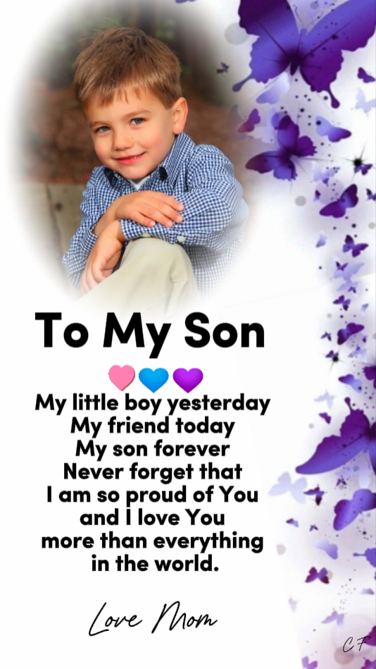 À mon fils 
