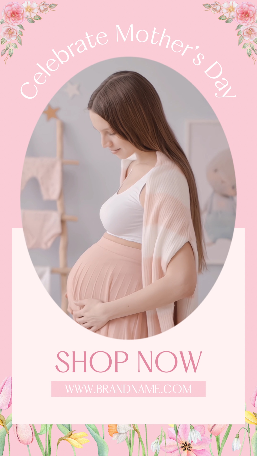 Mother’s Day Product Display Dynamic Poster In TikTok Style 