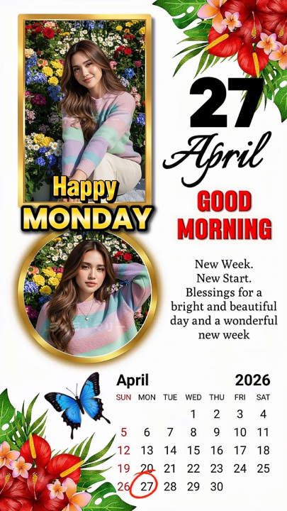 Monday 27 April 2026
