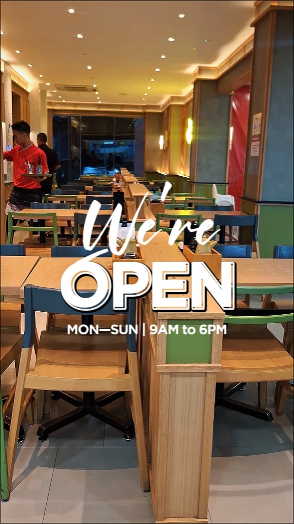 WE ARE OPEN