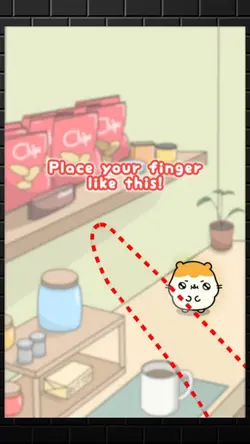 place your finger