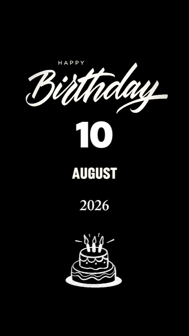 HBD SAUDARA 10 AUGUS