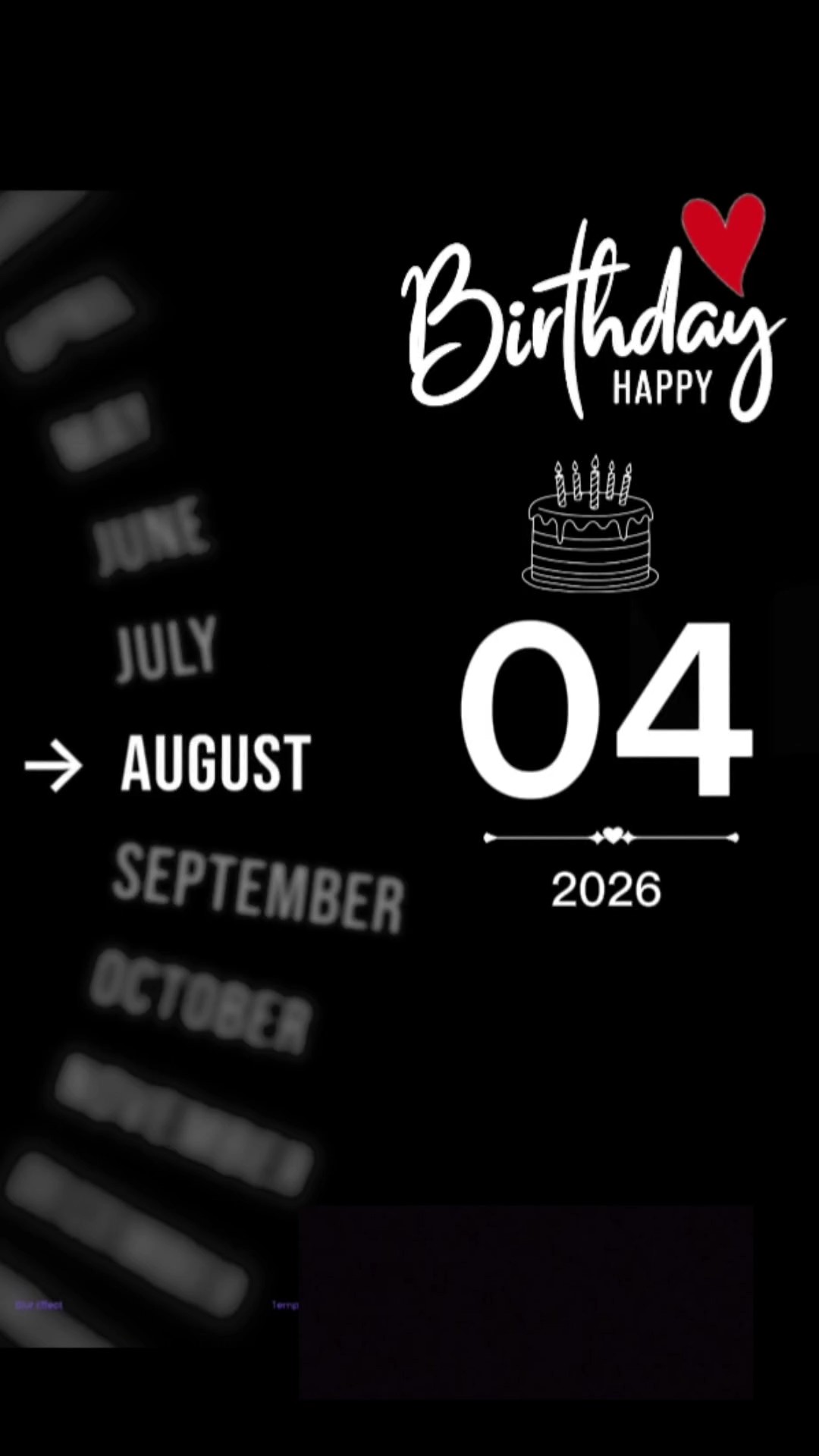 Birthday 04 August 