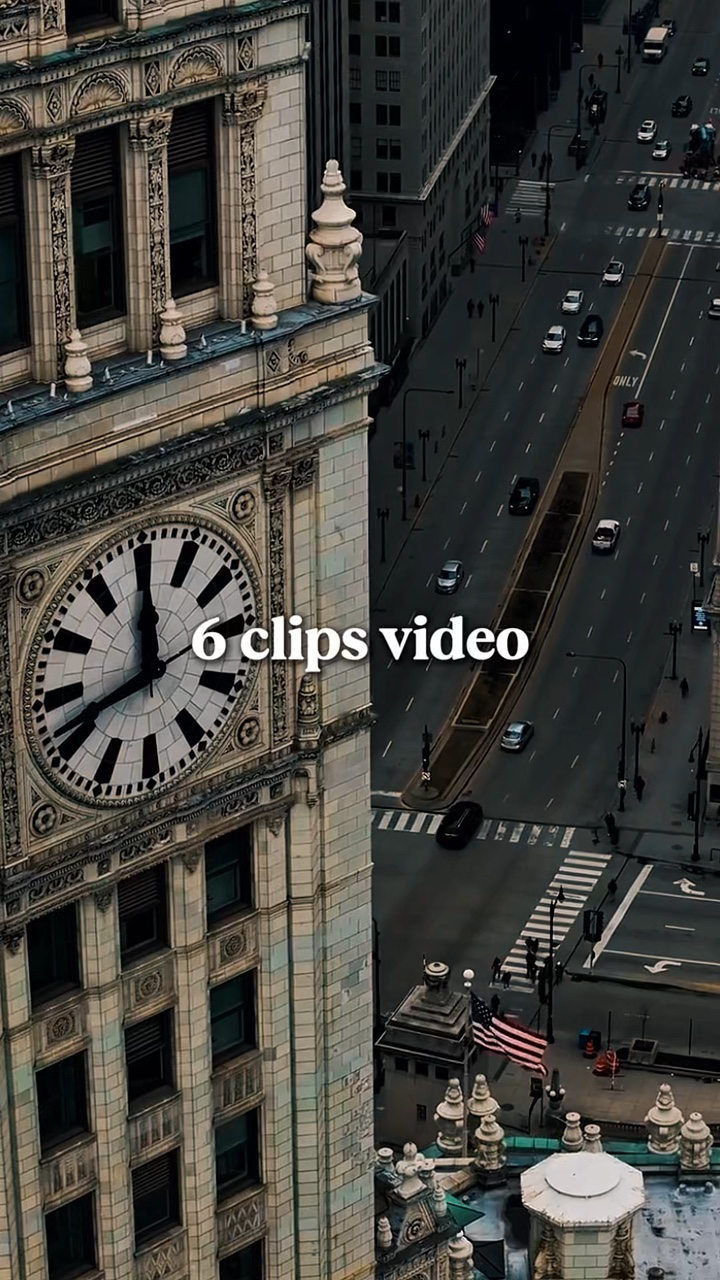 6 clips vidéo