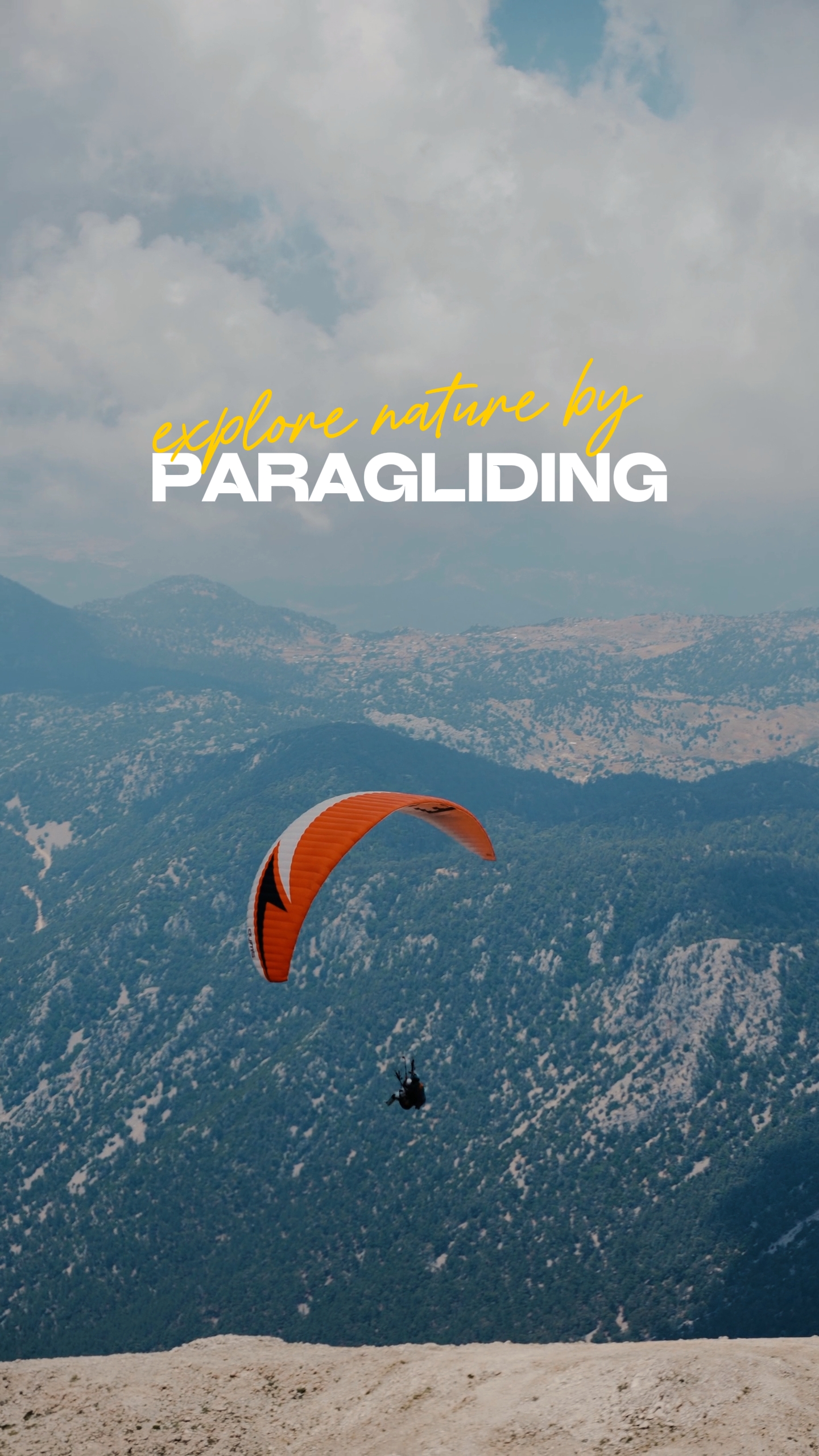 Nature paragliding