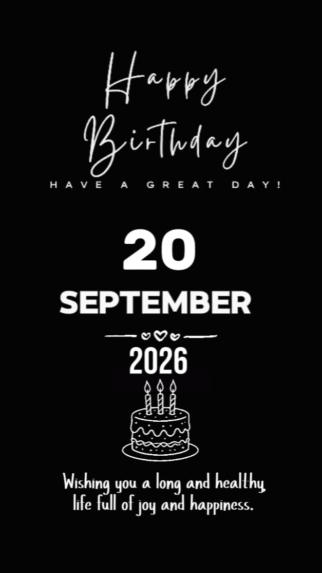 20 sptember birthday