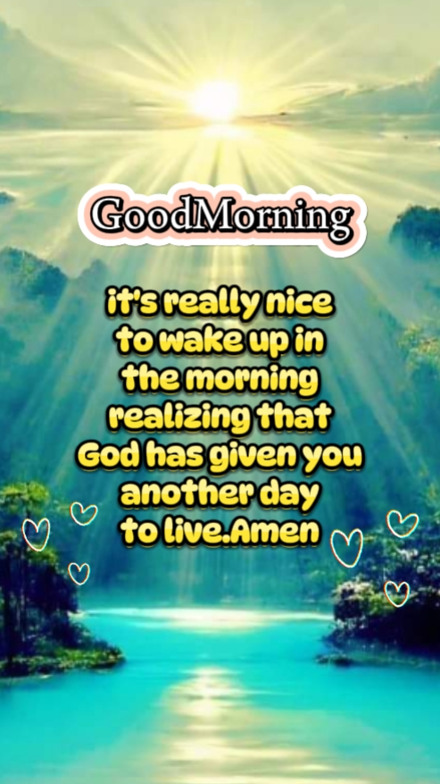 Good morning 