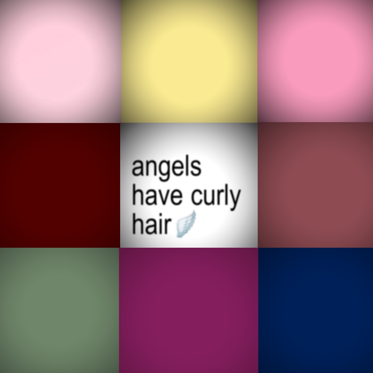 curly hair.