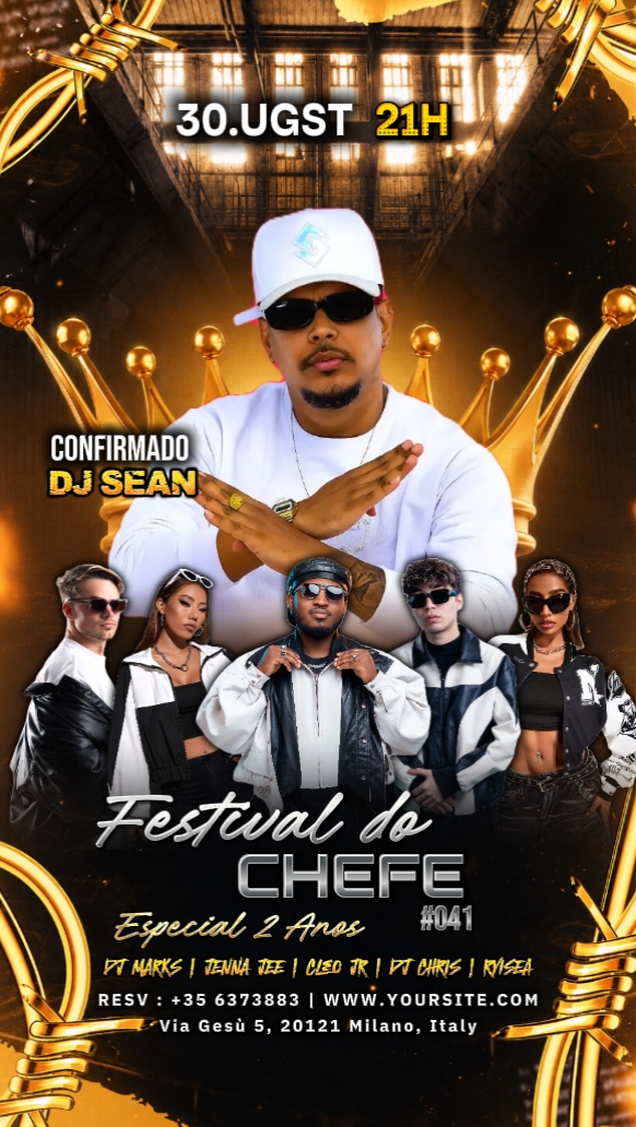 Cartel de noche de fiesta