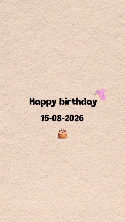 HBD CINTA 15 AGUSTUS 