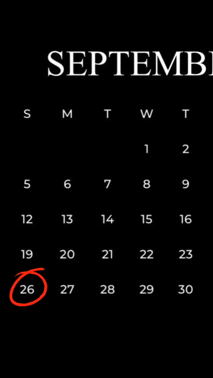 HBD 26 de septiembre