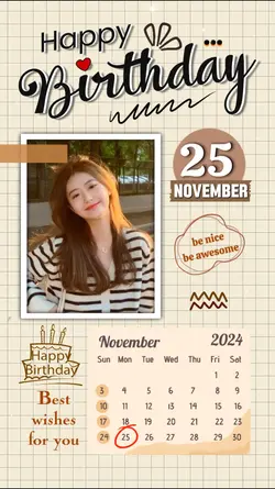 HBD 25 NOVEMBER 2024