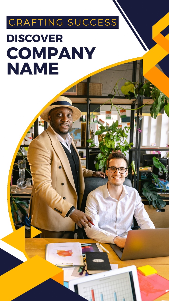 Estilo De Color Degradado Moderno Negocios Y Corporativo Industria Perfil De Empresa Anuncios