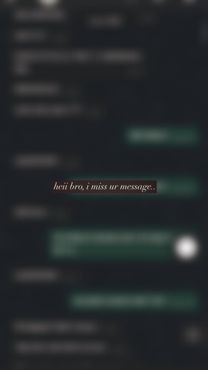 Extraño tu mensaje