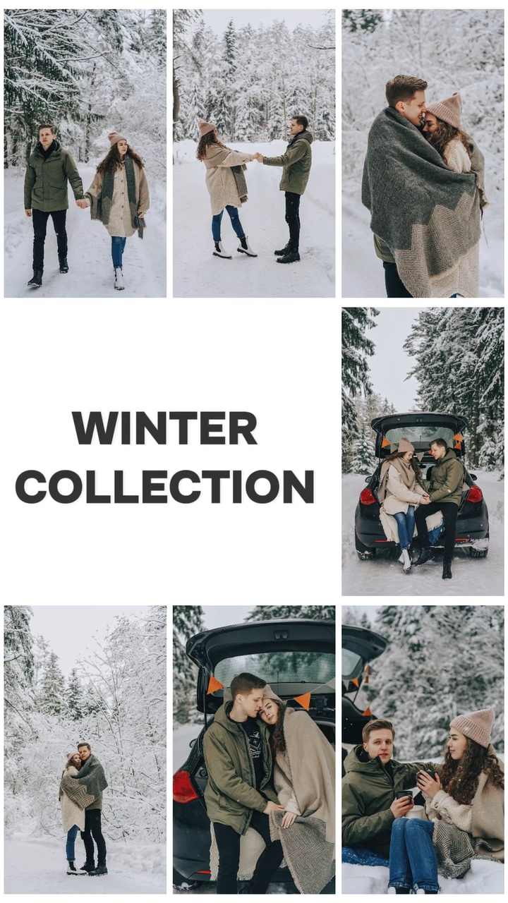 Winterkollektion Fashion Product Display TikTok Style