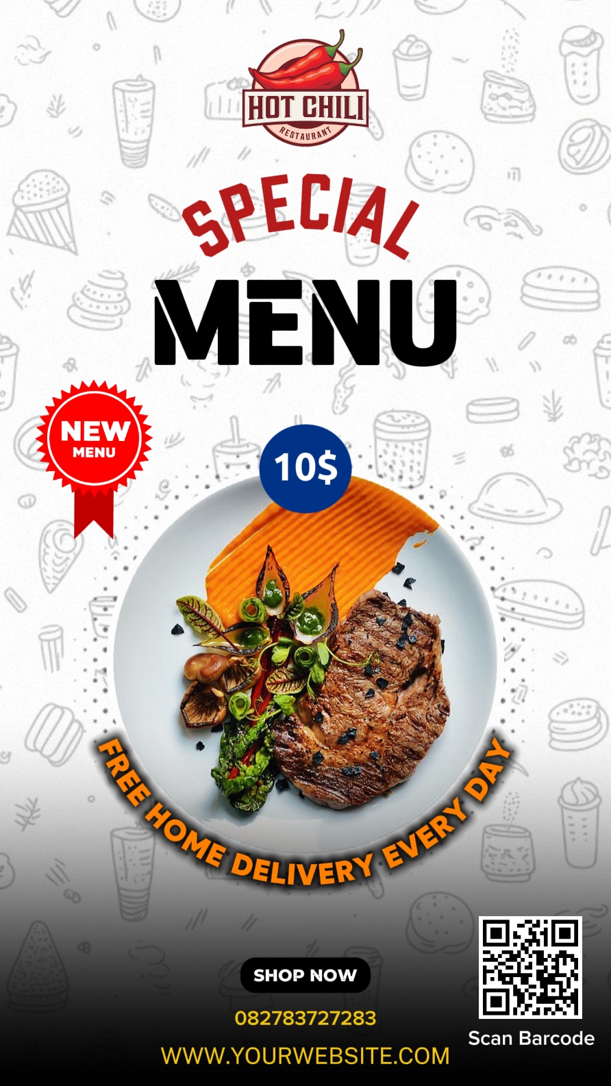 Menú Especial de Pamflet
